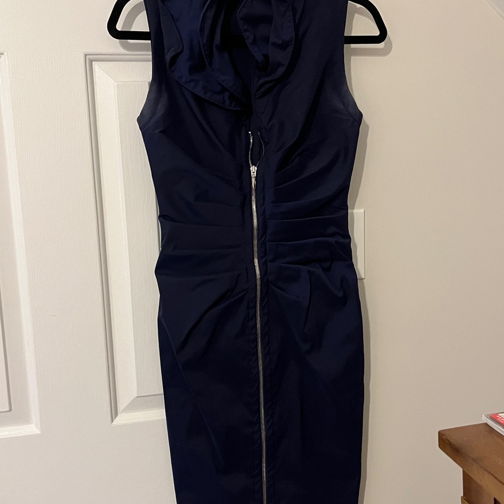 Elegant Navy Blue Dress